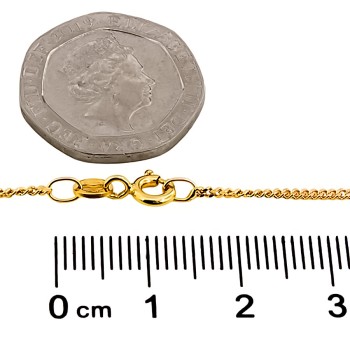9ct Gold Diamond Pendant with Chain